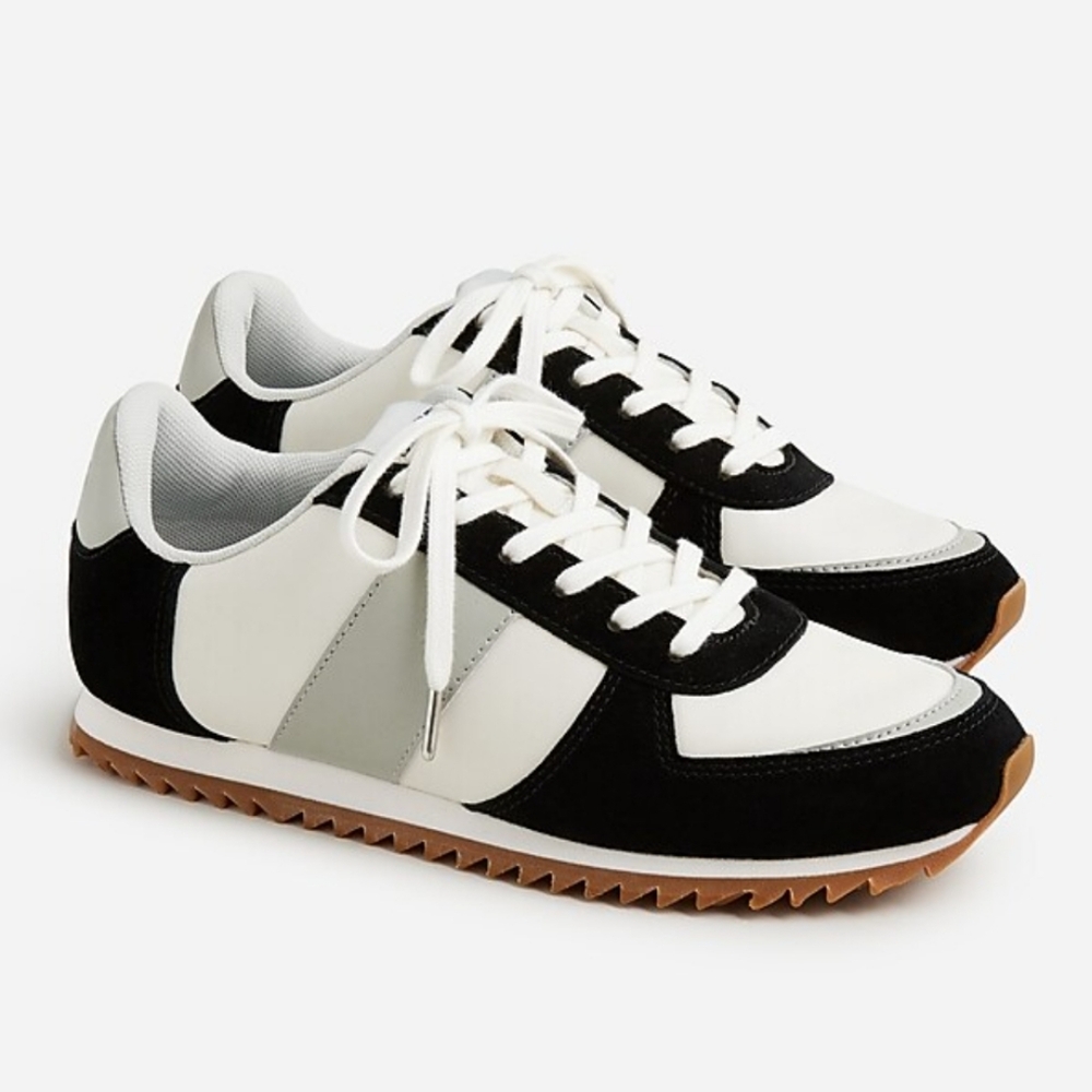 J.Crew trainers in colorblock Sz 9 NWT